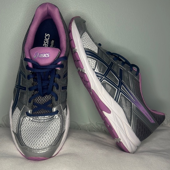 Asics Shoes - Asics Womens Gel Contend 4 T767N Gray Purple Running Shoes Sneakers Size 9